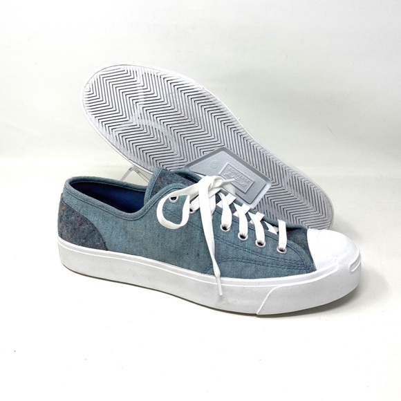 Converse Jack Purcell OX Low Top Blue Men’s Canvas Shoes Sneakers Size 169614C - Picture 4 of 11